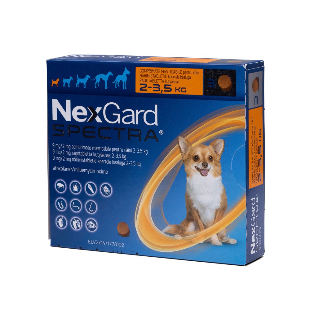 Nexgard Spectra XS 2-3.5kg 3tb