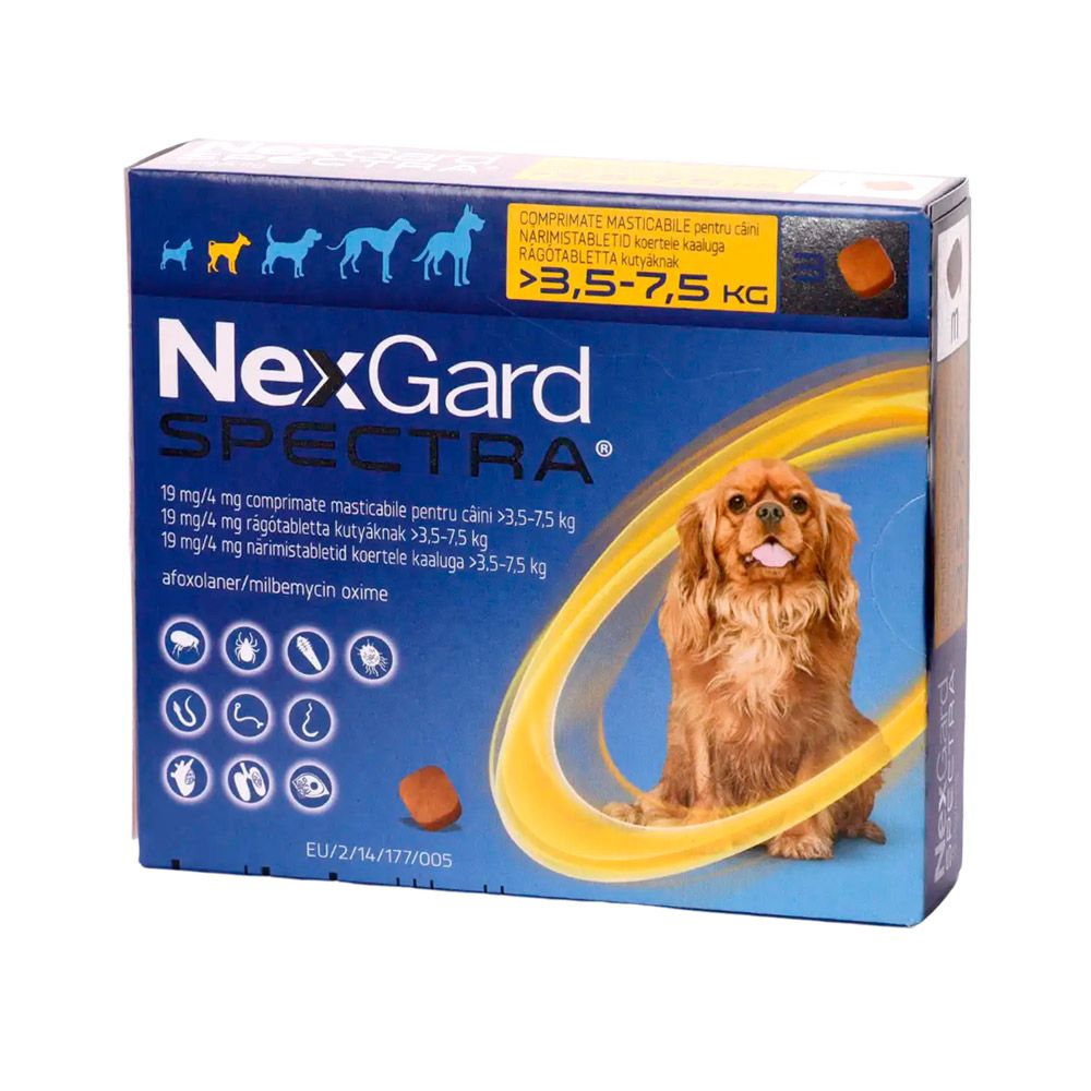 Nexgard Spectra S 3.5-7.5 kg 3tb