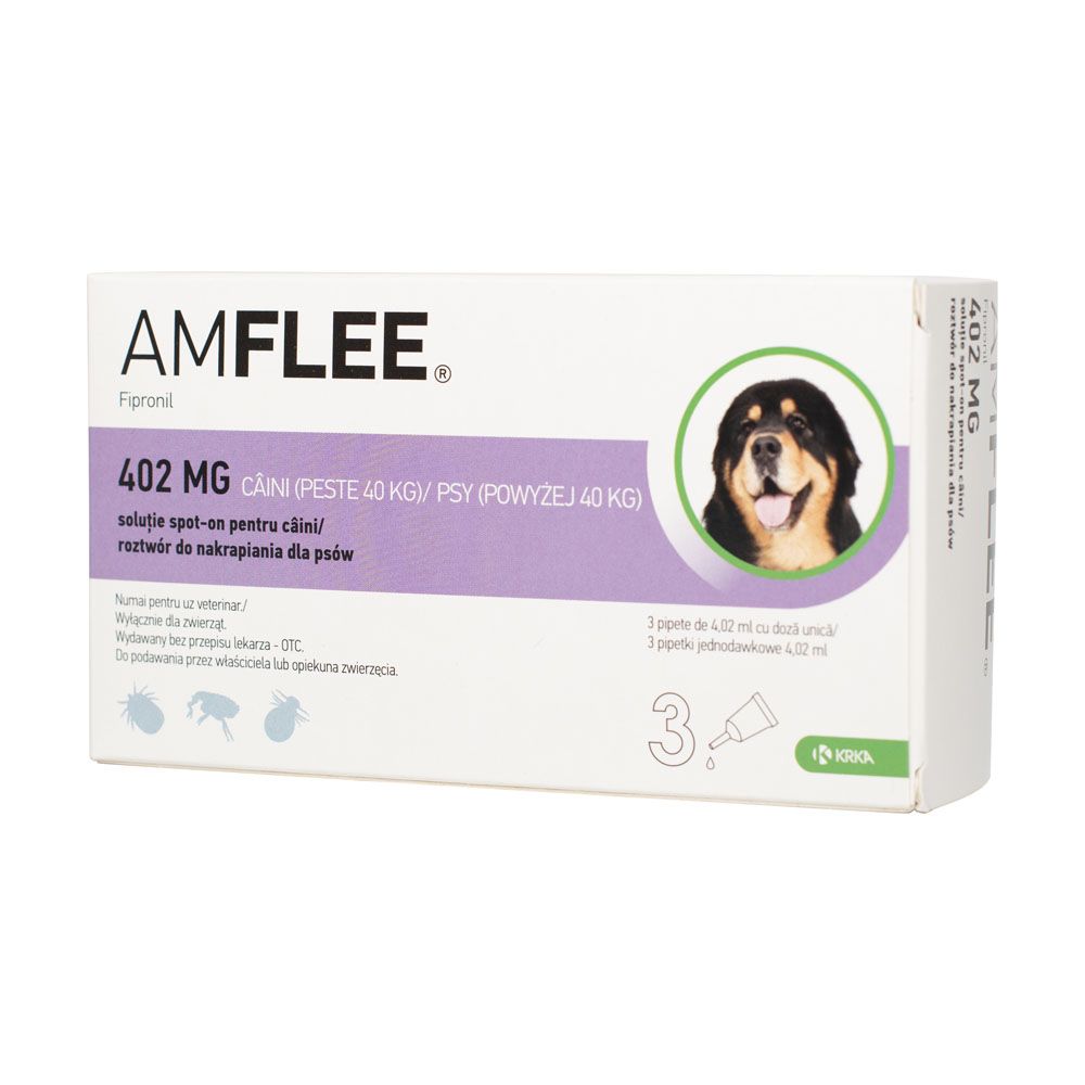 Amflee dog XL 40-60kg 3pipete/cutie