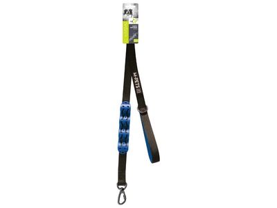 Lesa cu amortizor FLEX M-PETS, negru & albastru, 2.5 cm x 120 cm